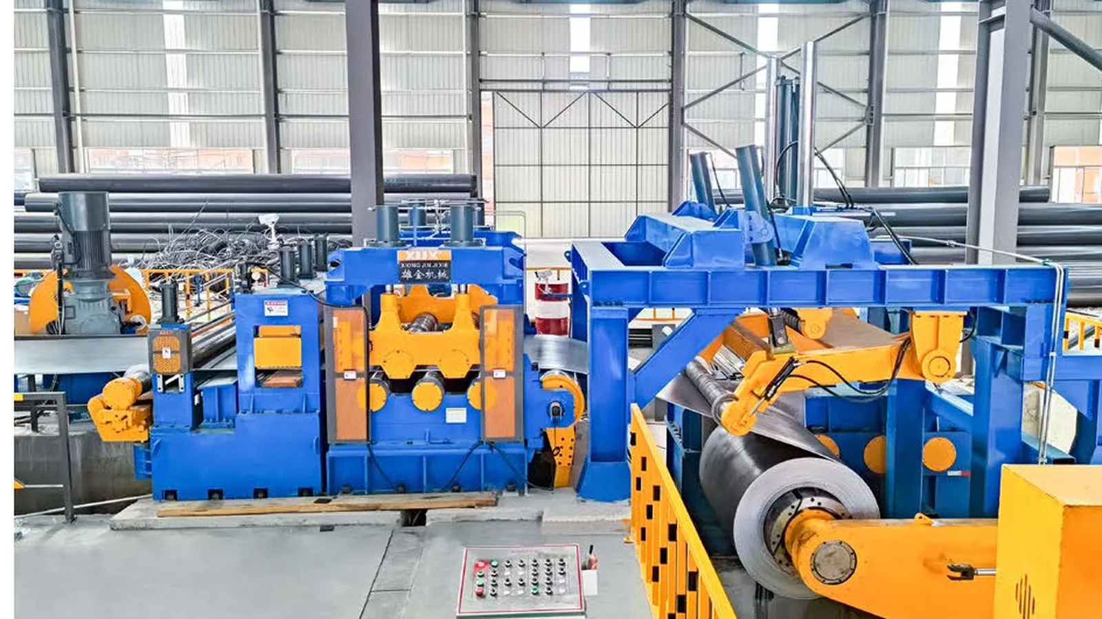Bagian recoiler mesin slitting heavy gauge 2000 mm