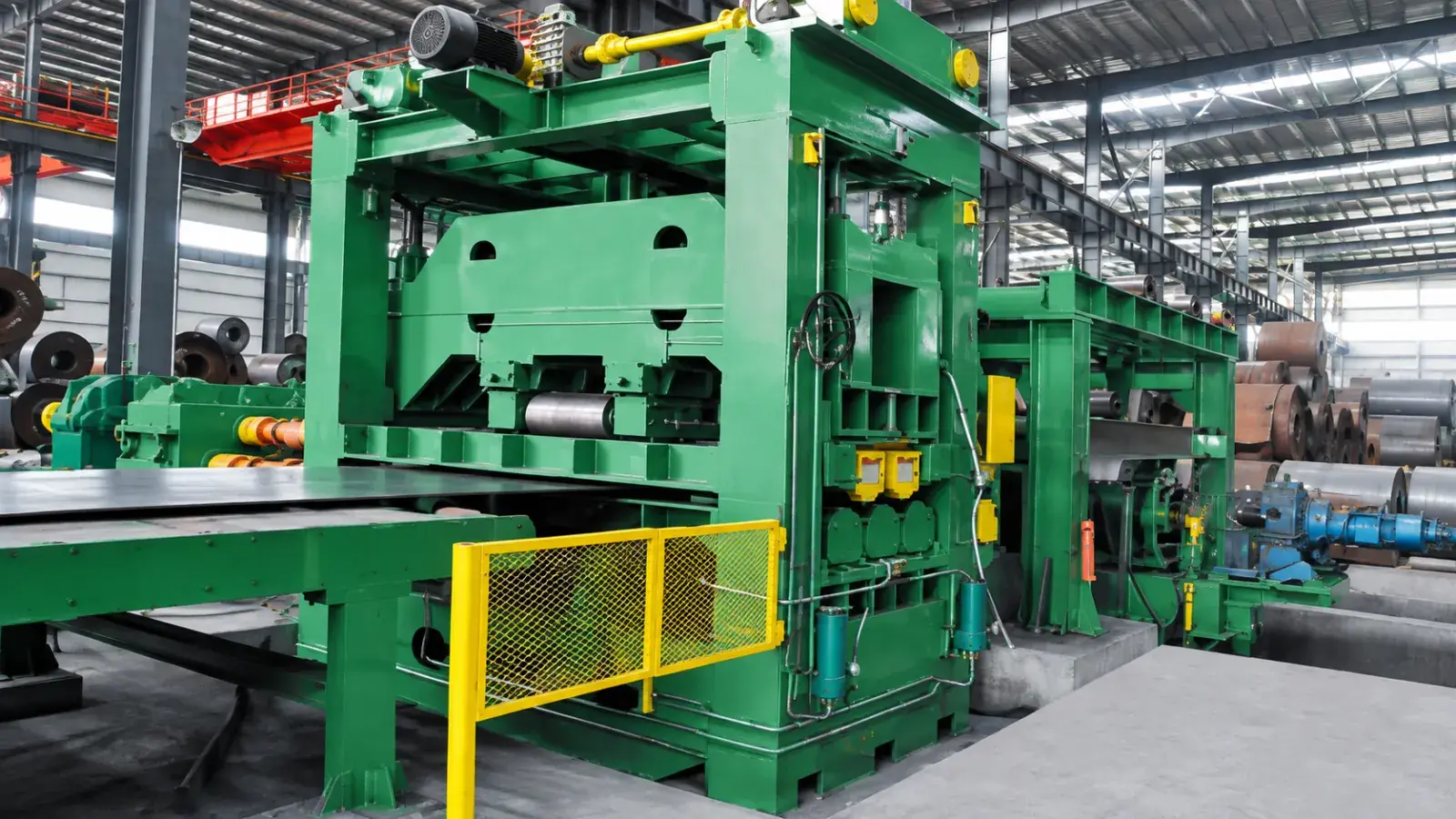 Cut to length line leveler pelat tebal H-25-2200NC — foto asli XIONGJIN