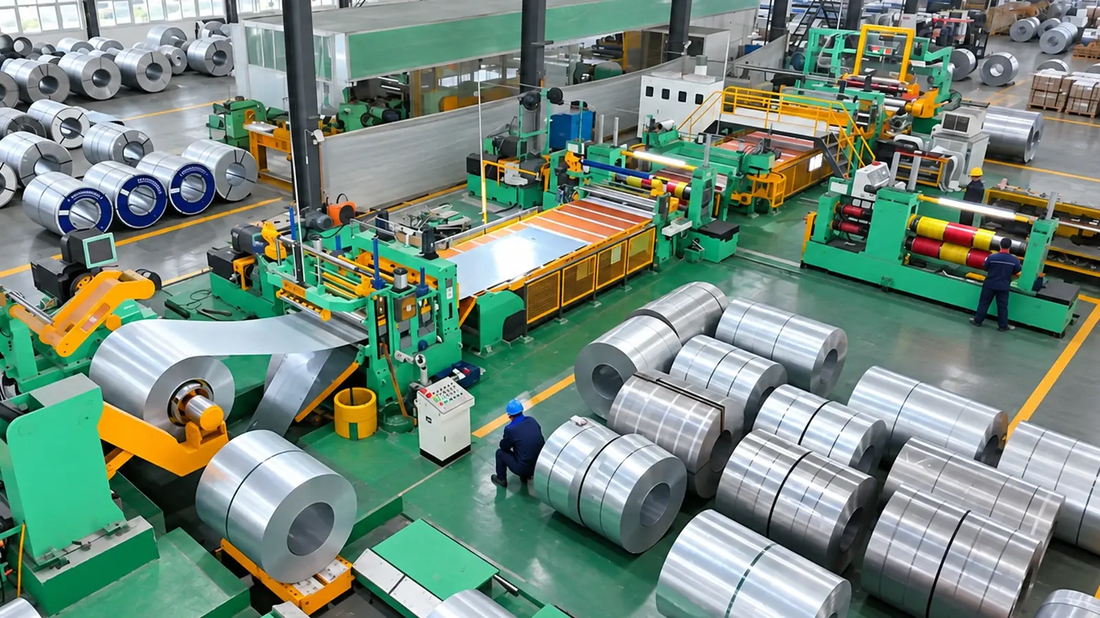 Mesin Slitting Aluminium 1650 Double Head — foto asli XIONGJIN — gambar 2